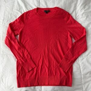 Banana Republic 100% Merino Wool Crew Neck Knit Sweater Women’s L Coral Pink